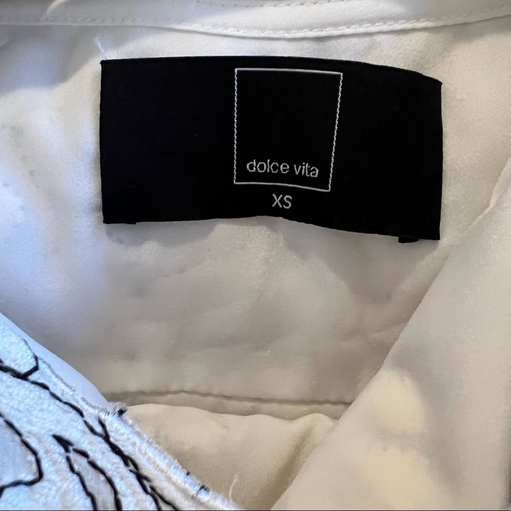 Dolce Vita Silk White Floral Flower Dress XS - Picture 9 of 10